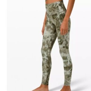 LULULEMON NWT AUTHENTIC ALIGN HIGH-RISE 28”L DIAMOND DYE SAGE & COLOR LEGGINGS